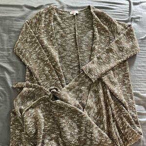 LuLaRoe Brown & White Textured Duster